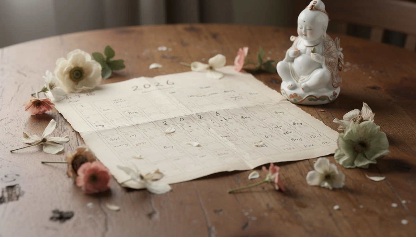 Calendrier chinois de grossesse